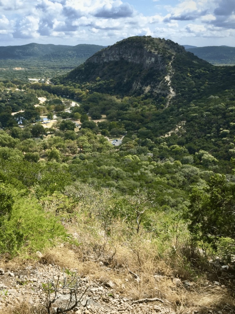 a view of mount baldy from another trail, where is laura traveling