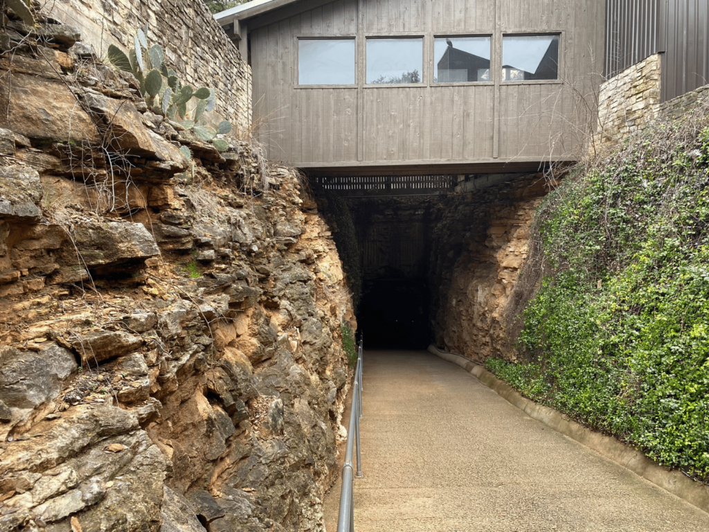Main entrance to the cave, where is laura traveling