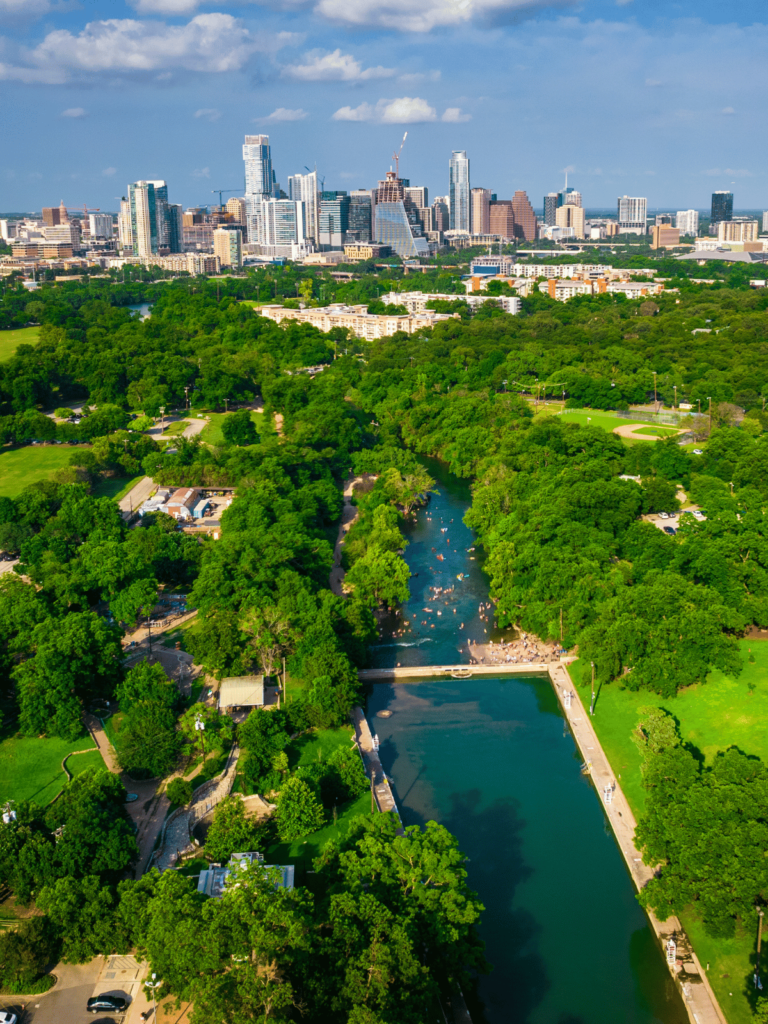 where is laura traveling, barton springs