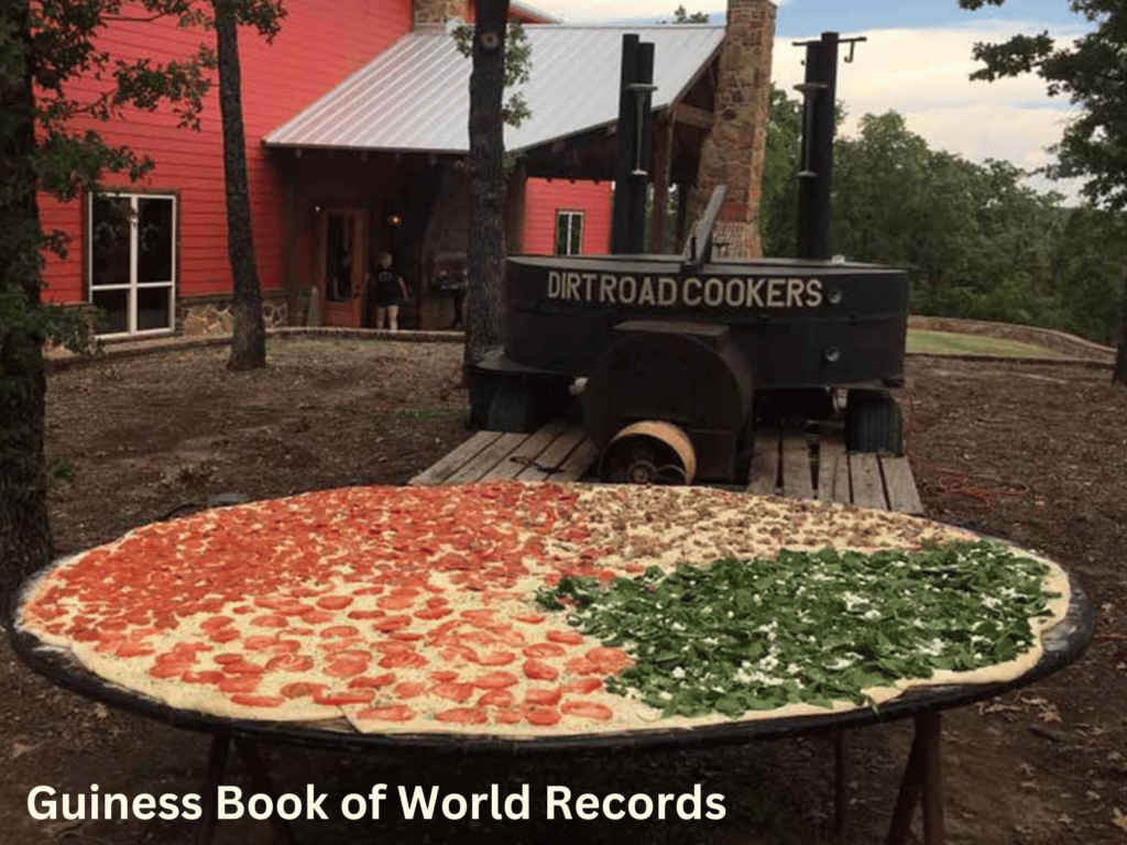 where is laura traveling, biggest pizza in texas