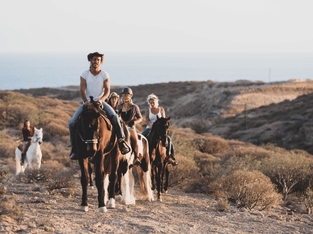 where is laura traveling, horseback tour
