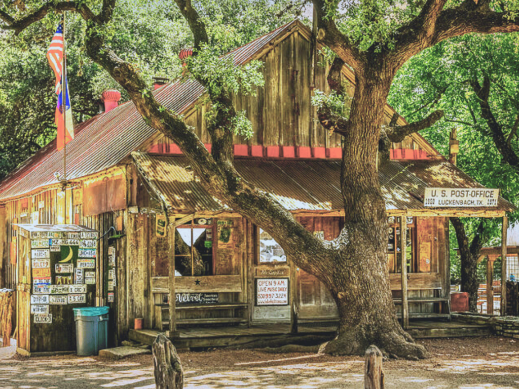 where is laura traveling, luckenbach