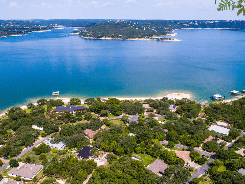 Lake Travis near Krause Springs, Where is Laura Traveling