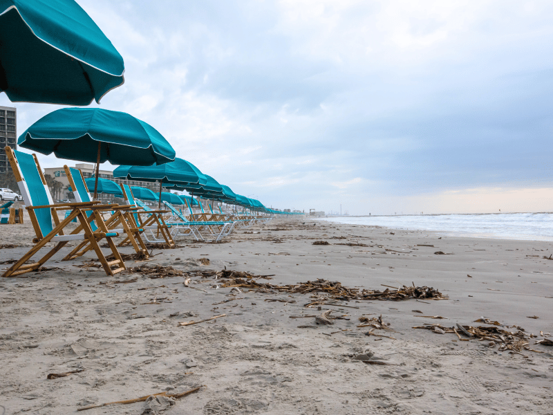 stewart beach, beaches in galveston, where is laura traveling