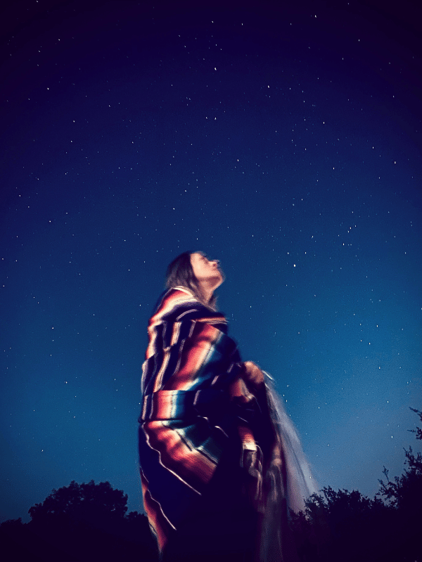 Camping in Texas under the stars