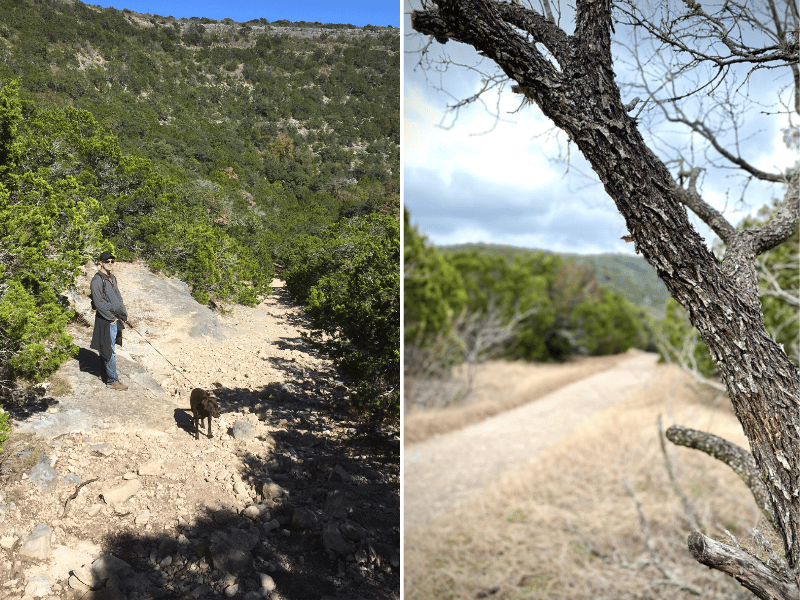 hiking at Lost Maples