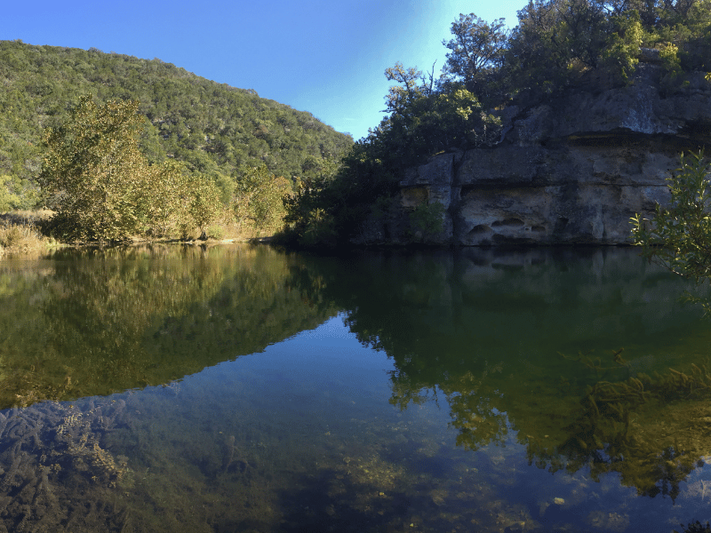 fishing at lost maples state park