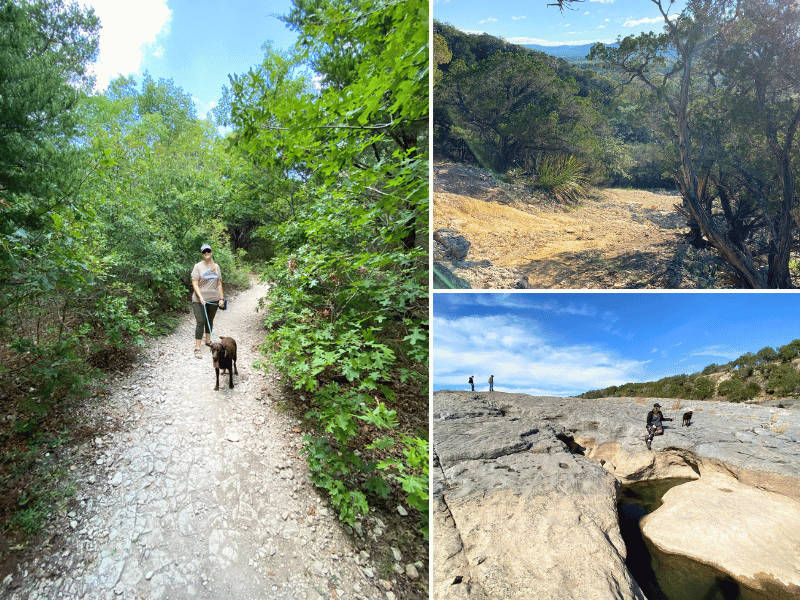 hiking trails at Pedernales Falls