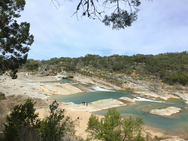 the overlook at Pedernales Falls State Park, TX