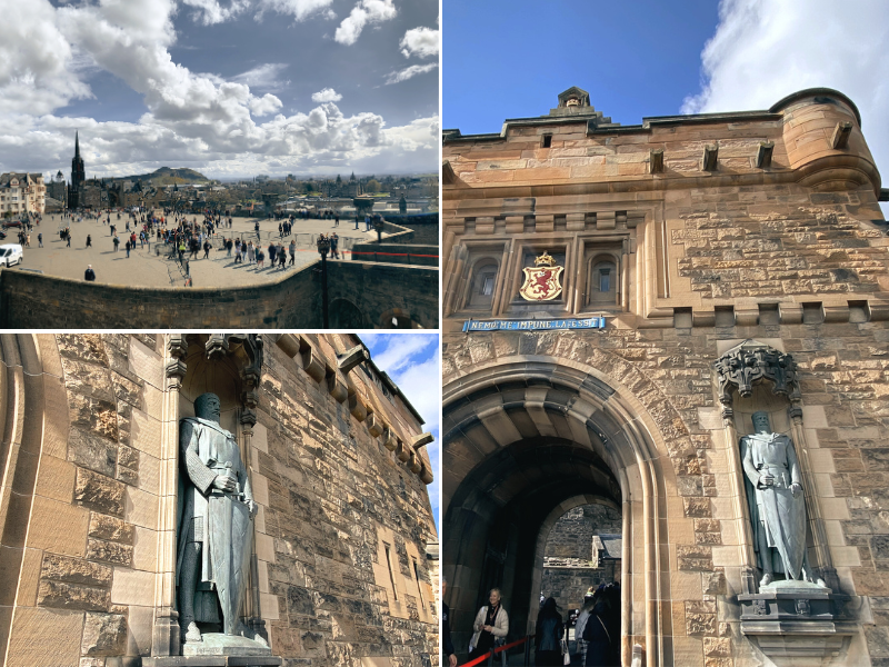walking into edinburgh castle, popular castle in scotland